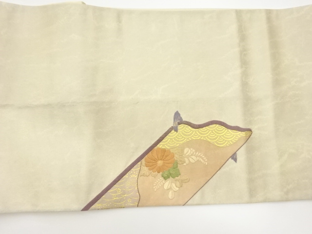 6617292: JAPANESE KIMONO / VINTAGE FUKURO OBI / EMBROIDERY